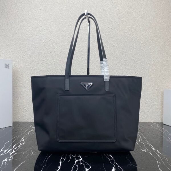 Tote bag van Re-Nylon Zwart 34 cm - Afbeelding 2