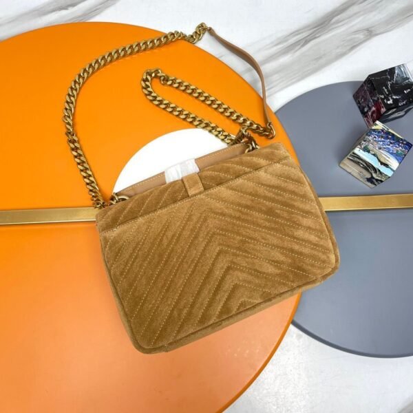 College Medium Suede Golden Leaf 24 cm - Afbeelding 5