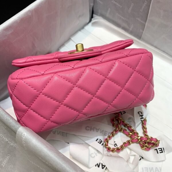 Kettingleer Roze Hart Gouden Hardware - Afbeelding 8