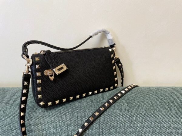 Gravani Rockstud Kleine Schoudertas met Rits 19cm - Afbeelding 7