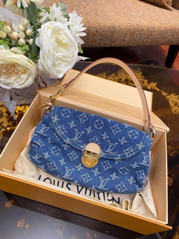 Mini Pleaty Monogram Denim 26 cm - Afbeelding 2