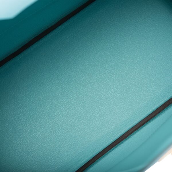 Bleu Atoll Birkin 30cm in Epsom leer met gouden hardware - Afbeelding 6
