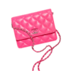 Roze clutch 14 cm