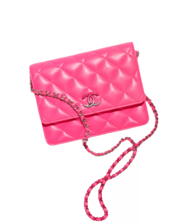 Roze clutch 14 cm