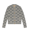 Cardigan met gouden knopen grijs