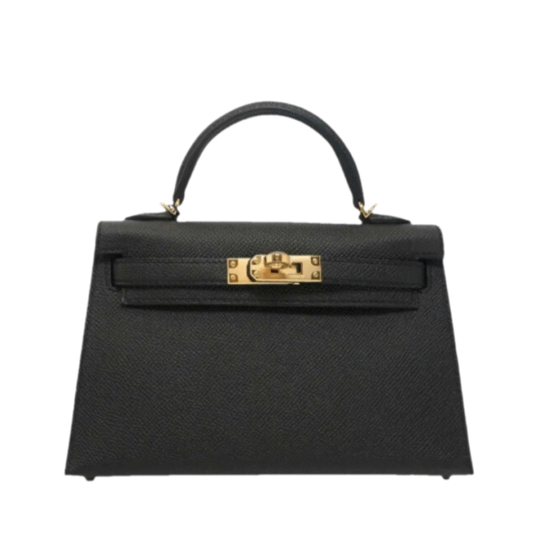 Kelly Epsom Zwart/Goud 20cm